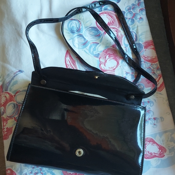 Vintage patent leather clutch - Picture 3 of 11